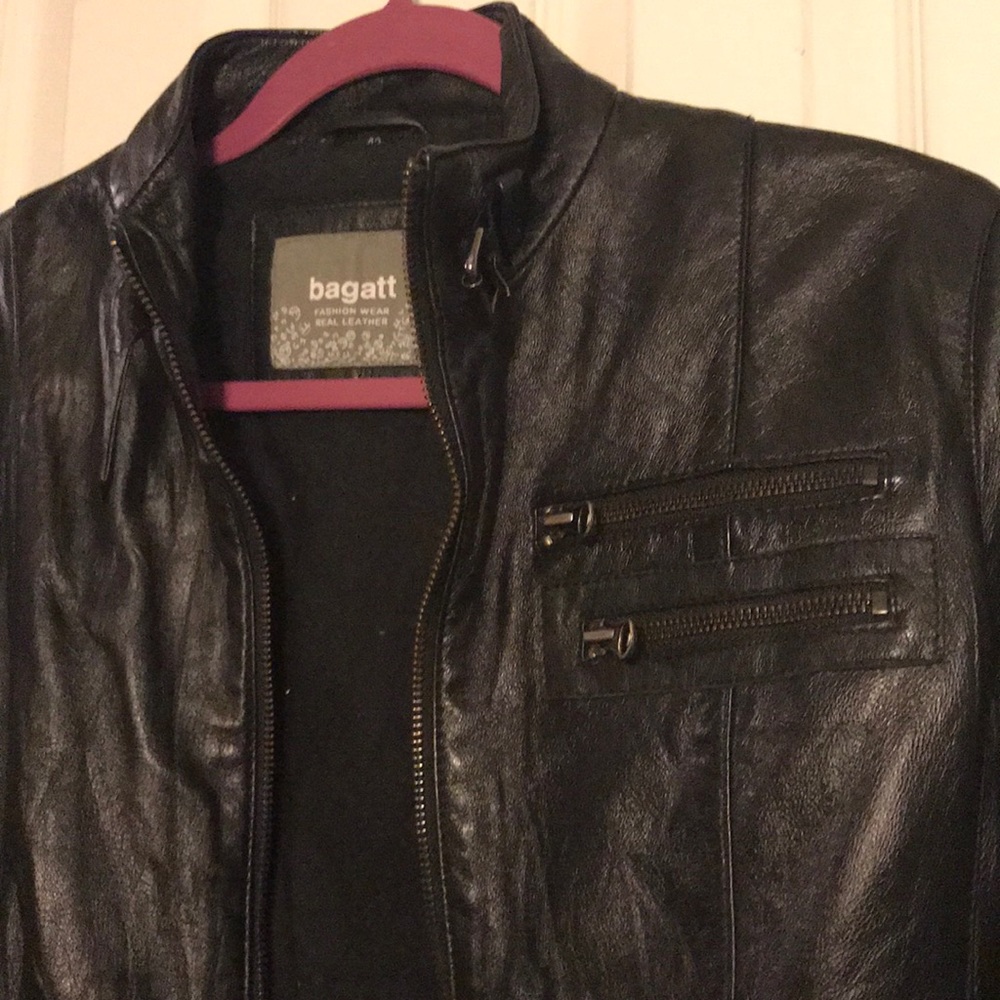 Bagatt genuine black leather jacket - Picture 3 of 5